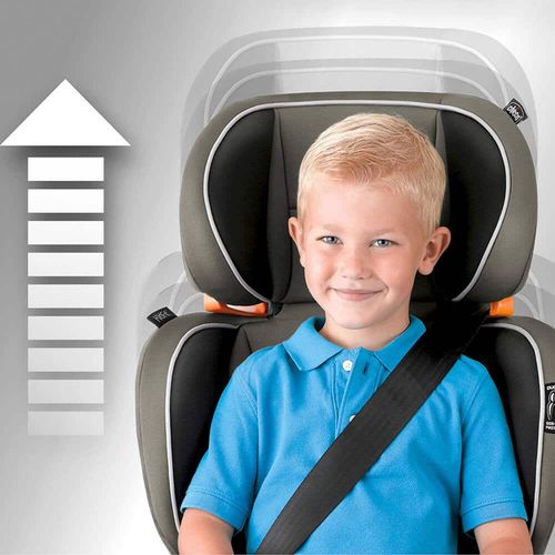 בוסטר גב 2 ב 1 קידפיט Kidfit הכולל חיבור איזופיקס - אפור/שחור Jasper