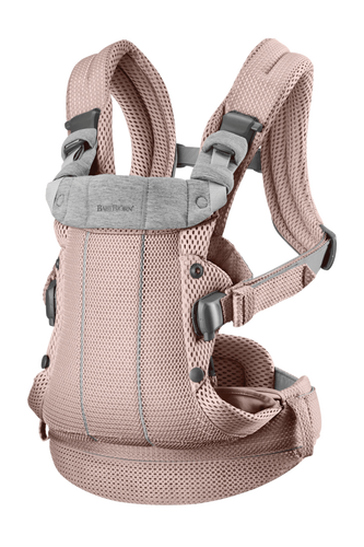 מנשא תינוק הרמוני Harmony בד נושם 3D Mes - ורוד Dusty Pink