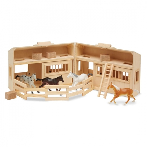 אורווה מתקפלת מעץ Melissa&Doug