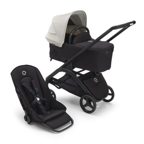 עגלת בוגבו דרגונפליי Bugaboo צבע:‏‏ ‏‏מרכב‏ שחור, ‏‏עריסה וטיולון שחור, גגון לבן מיסטי