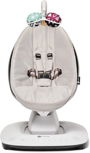 ממרו mamaroo מפוארת צבע אפור - דגם 5.0 נדנדה לתינוק בטכנולוגיה מתקדמת, אפשרות חיבור לבלוטוס, עם 5 תנועות נדנוד יחודיות. 4moms