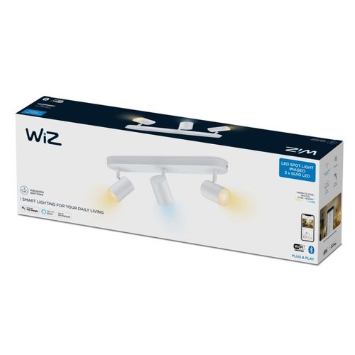 גוף תאורה חכם מתכוונן Wiz 3x5W Wifi+Bluetooth לבן