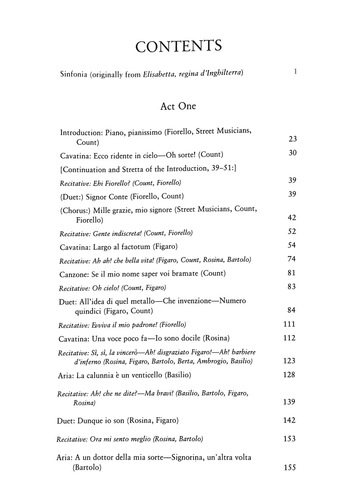 The Barber of Seville in Full Score 