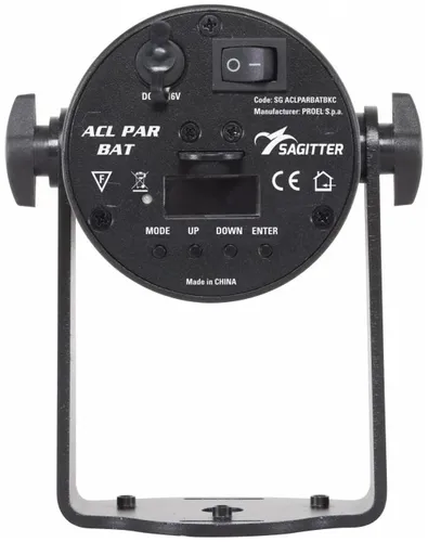 פנס לד projector נטען 1x15W led RGBW