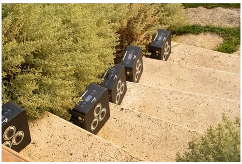 פנס לד רצפתי נטען 3x12W RGBWA-UV