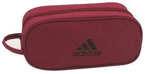 קלמר Adidas שני תאים - בורדו/לוגו שחור