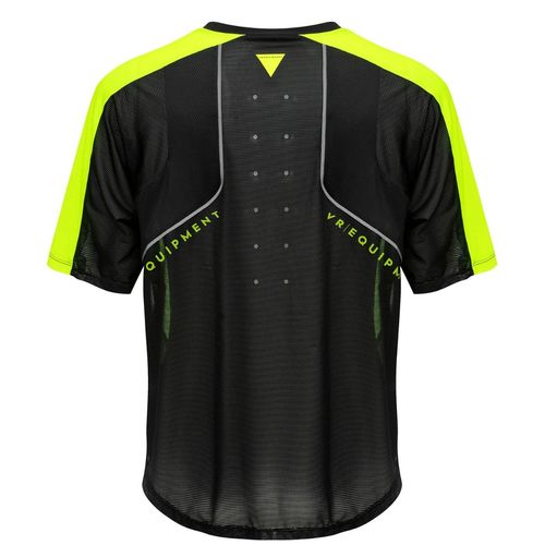 חולצת רכיבה קצרה שחור / צהוב - VR46 PERFORMANCE T-SHIRT MTB