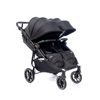 עגלת תאומים צרה בייבי מונסטרס Easy Twin 4 - שלד שחור בד בסיס שחור