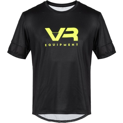 חולצת רכיבה קצרה שחור - VR46 TRAIL MTB