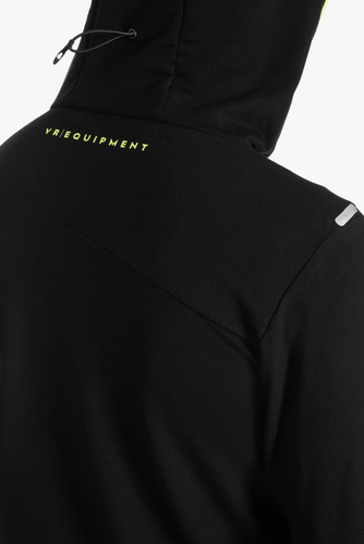 קפוצ'ון אימונים שחור / צהוב - VR46 SECOND LAYER FLEECE SWEATSHIRT