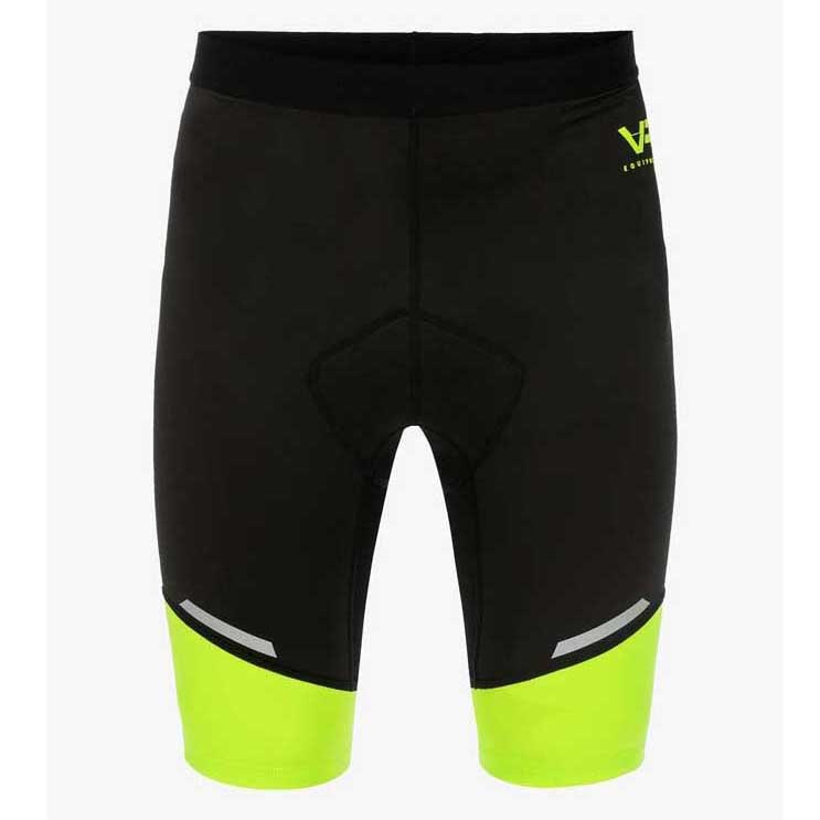 טייץ רכיבה קצר לאופניים עם פד צהוב / שחור - VR46 MTB SHORT TIGHT