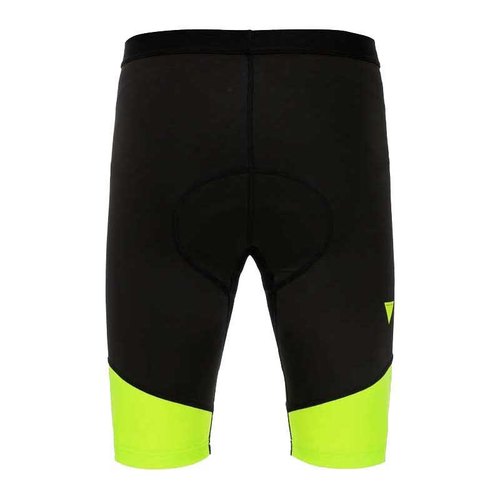 טייץ רכיבה קצר לאופניים עם פד צהוב / שחור - VR46 MTB SHORT TIGHT