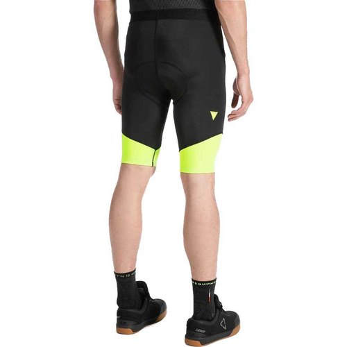טייץ רכיבה קצר לאופניים עם פד צהוב / שחור - VR46 MTB SHORT TIGHT