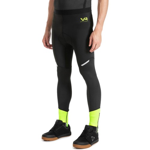 טייץ רכיבה ארוך לאופניים עם פד צהוב / שחור - VR46 MTB SHORT TIGHT