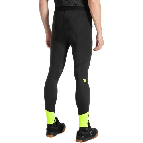 טייץ רכיבה ארוך לאופניים עם פד צהוב / שחור - VR46 MTB SHORT TIGHT