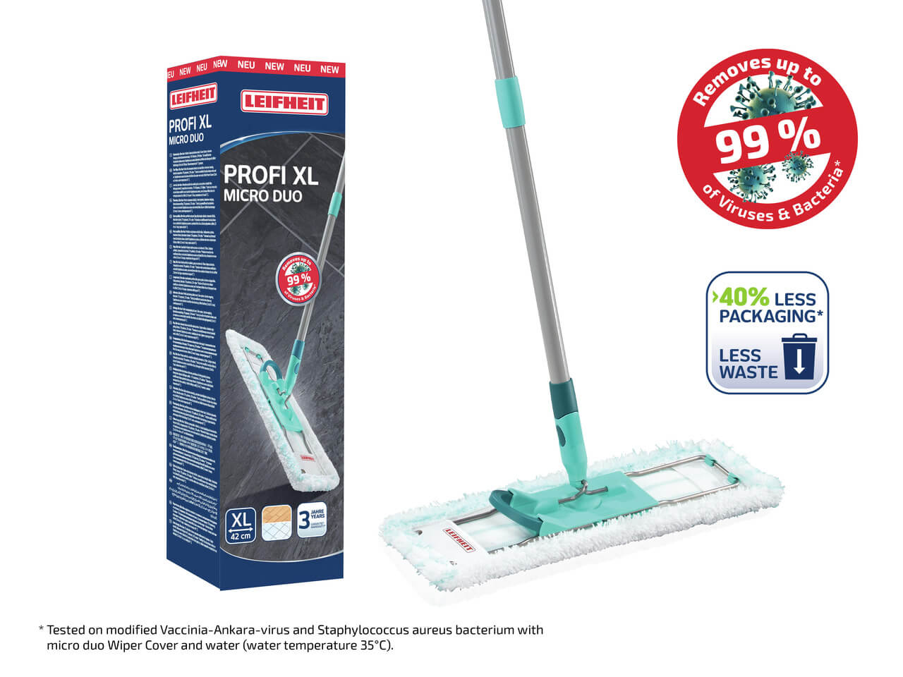 מגב מקצועי Profi עם מוט 146 ס"מ 55019