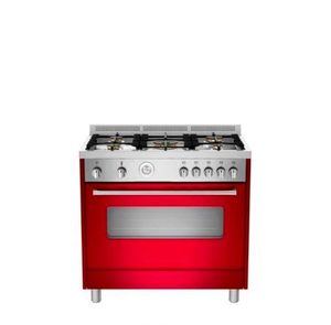 תנור משולב כיריים רוחב 90 ס"מ BERTAZZONI מסדרת BIG CHEF TES95C61 ברטזוני