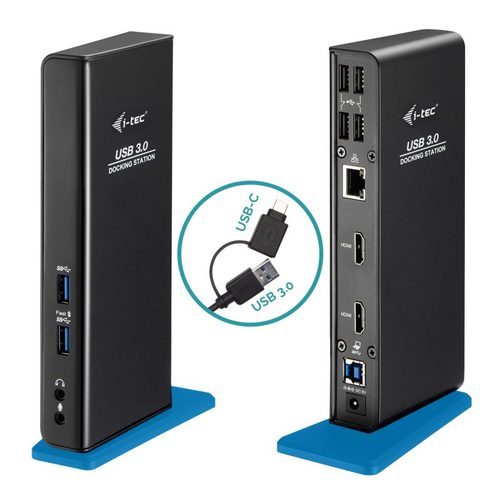 תחנת עגינה  HDMI כפול בחיבור USB 3.0/ USB-C