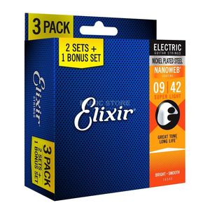 מארז 3 סטים 2+1 לחשמלית 0.9-0.42 ELIXIR NANOWEB 16540