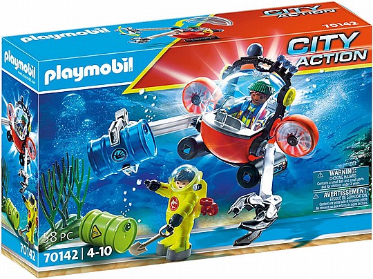 פליימוביל 70142 - פעילי סביבה עם צוללת רובוטית