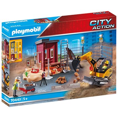 פליימוביל 70443 - אתר בניה עם מחפר