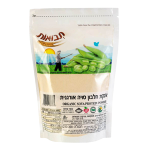 אבקת חלבון סויה אורגנית 200 גרם תבואות