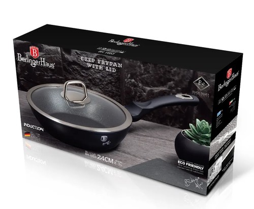 מחבת איכותית עמוקה Berlinger Haus Black Silver BH-1853