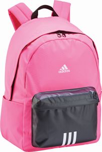 תיק גב Adidas דגם קלאסיק - ורוד/תא קדמי אפור