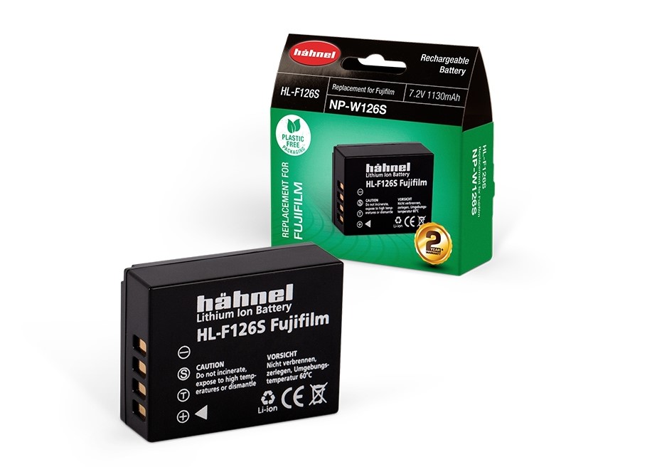 סוללה חליפית למצלמה Fujifilm NP-W126 Hahnel
