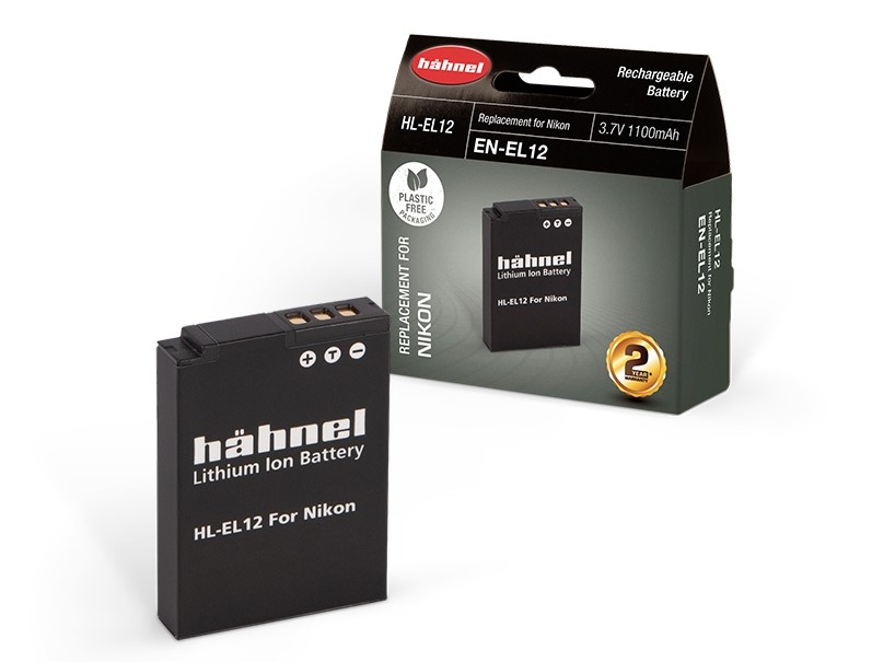 סוללה חליפית למצלמה Nikon EN-EL12 Hahnel