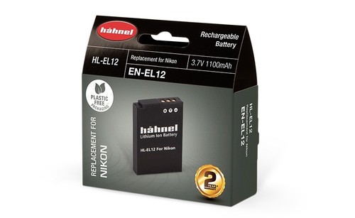 סוללה חליפית למצלמה Nikon EN-EL12 Hahnel