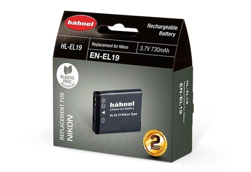 סוללה חליפית למצלמה Nikon EN-EL19 Hahnel
