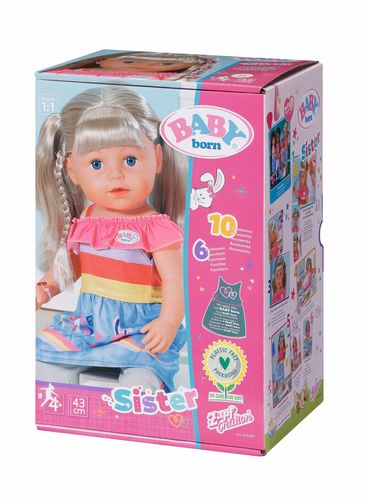 בובת בייבי בורן אחותי הגדולה בלונדינית 43 ס"מ