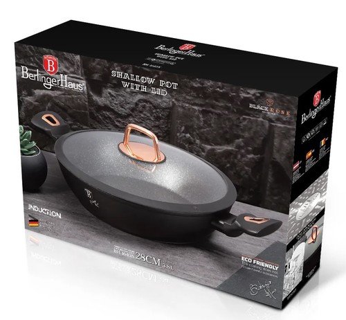 סיר בישול רדוד איכותי Berlinger Haus Black Rose BH-1640N