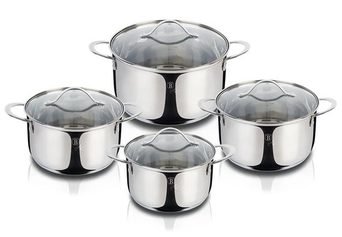 סט 4 כלי בישול איכותיים Berlinger Haus Silver BH-6663