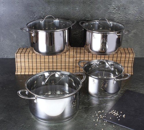 סט 4 כלי בישול איכותיים Berlinger Haus Silver BH-6663