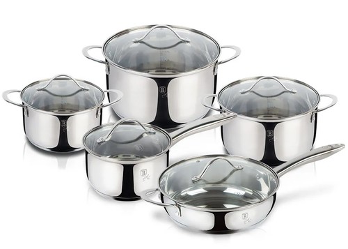 סט 5 כלי בישול איכותיים Berlinger Haus Silver BH-6660