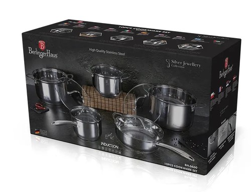 סט 5 כלי בישול איכותיים Berlinger Haus Silver BH-6660