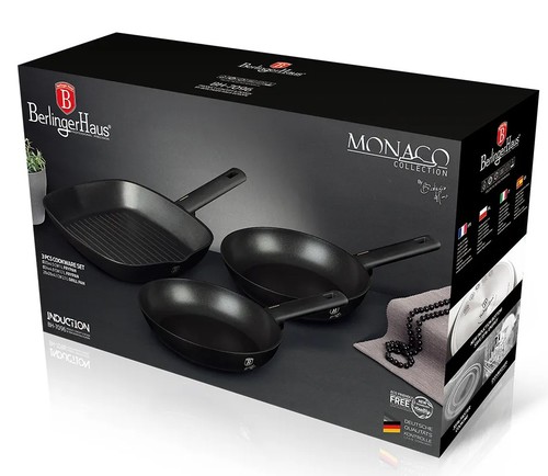 סט 3 מחבתות איכותיות Berlinger Haus Monaco BH-7096