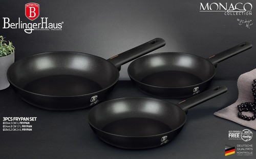 סט 3 מחבתות איכותיות Berlinger Haus Monaco BH-7095