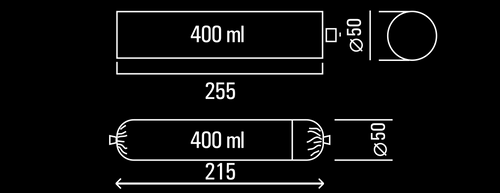 אקדח סיליקון סגור מקצועי 600 מ