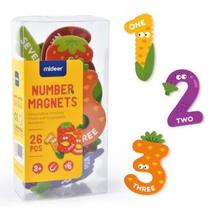 מארז 26 מגנטים מספרים וסימני חשבון