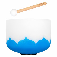 קערת קריסטל 440 הרץ SELA CRYSTAL SINGING BOWL LOTUS BLUE SECL10G
