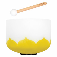 קערת קריסטל 440 הרץ SELA CRYSTAL SINGING BOWL LOTUS YELLOW SECL10E