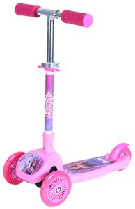 קורקינט 3 גלגלים מתקפל לילדים עם כידון מתכוונן - ברבי