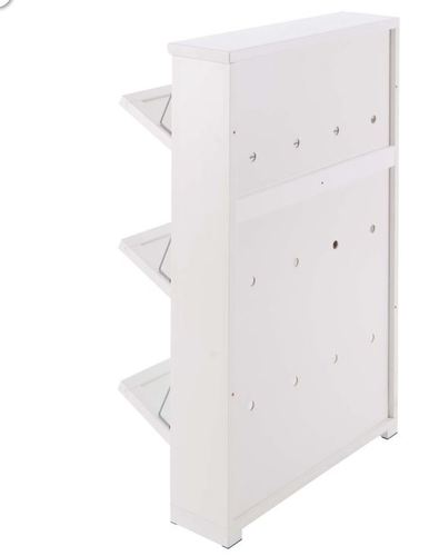  ארון נעליים 3 קומות לבן GIOIA Shoe cabinet