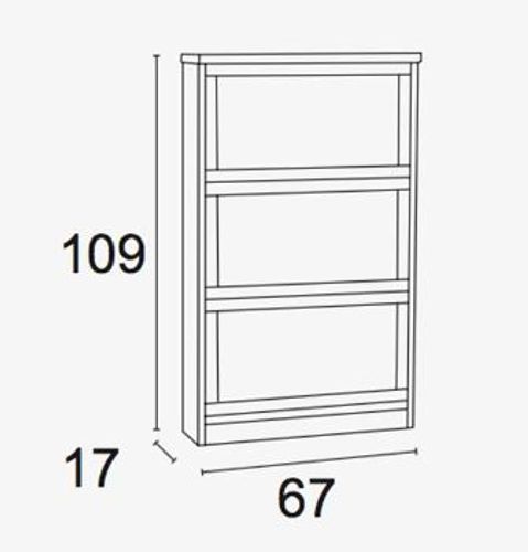  ארון נעליים 3 קומות לבן GIOIA Shoe cabinet