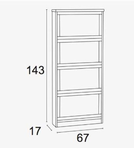  ארון נעליים 4 קומות דובדבן GIOIA Shoe cabinet