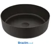 כיור מונח מידה 40 שחור מט נירוסטה 5989026