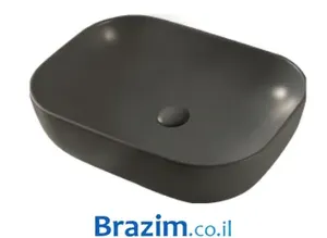 כיור מונח מידה 51/41 אפור בטון 5989053